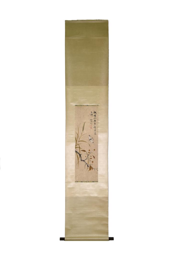 CHINESE PAINTING SCROLL OF BUTTERFLY (1 of 10)