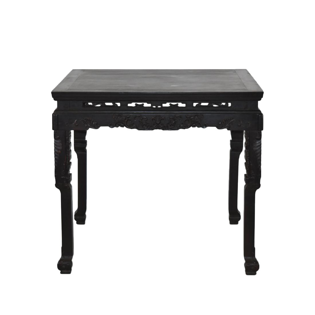 ZITAN SQUARE TABLE IN ROCOCO FLORAL MOTIF (1 of 9)