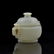 CHINESE WHITE JADE COVERED CENSER - 2
