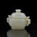 CHINESE WHITE JADE COVERED CENSER - 4