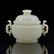 CHINESE WHITE JADE COVERED CENSER - 5