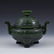 QING CHINESE GREEN JADE COVERED TRIPOD CENSER
