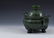 QING CHINESE GREEN JADE COVERED TRIPOD CENSER - 4