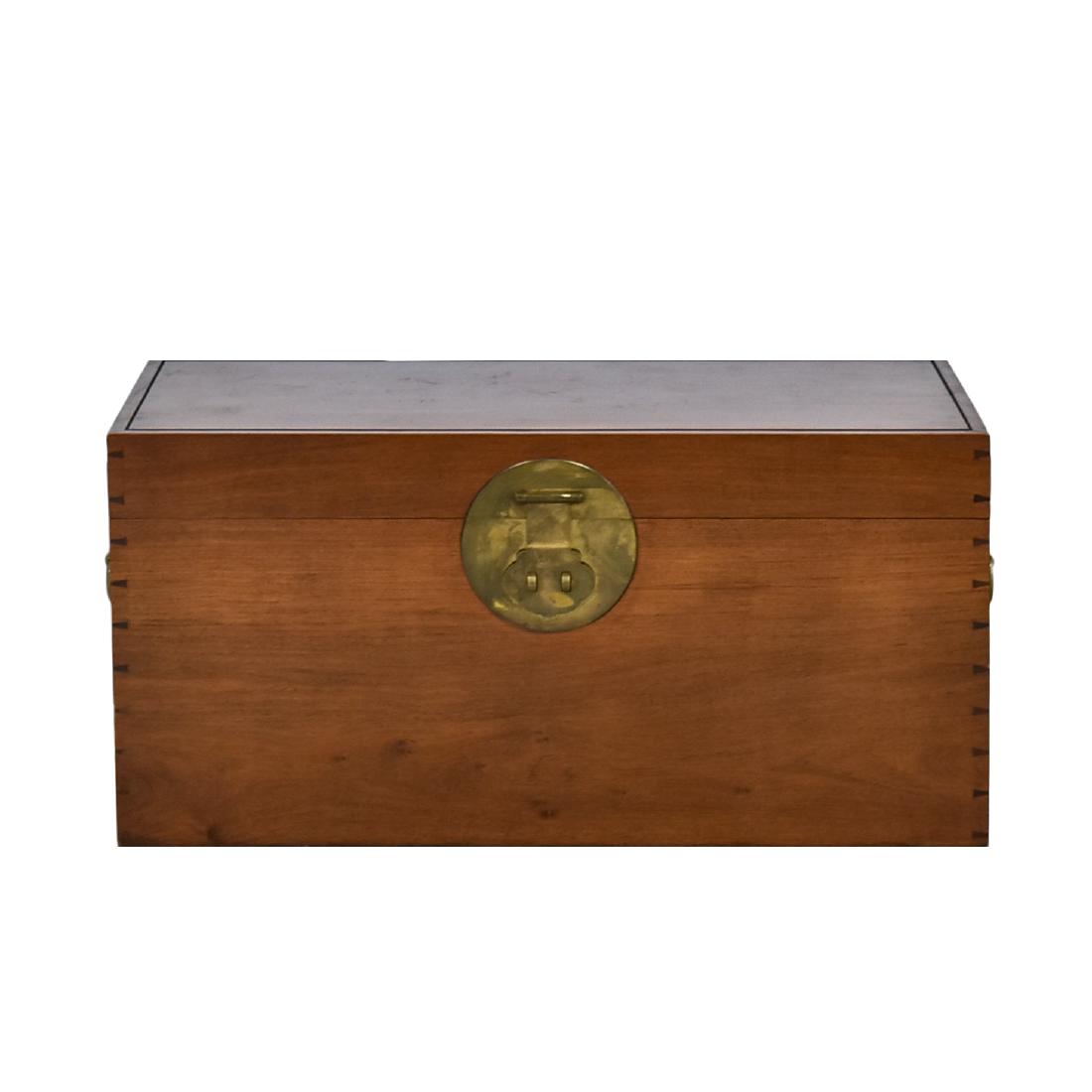 19TH C LARGE HUANGHUALI RECTANGULAR CHEST BRASS MOUNTED (1 of 10)