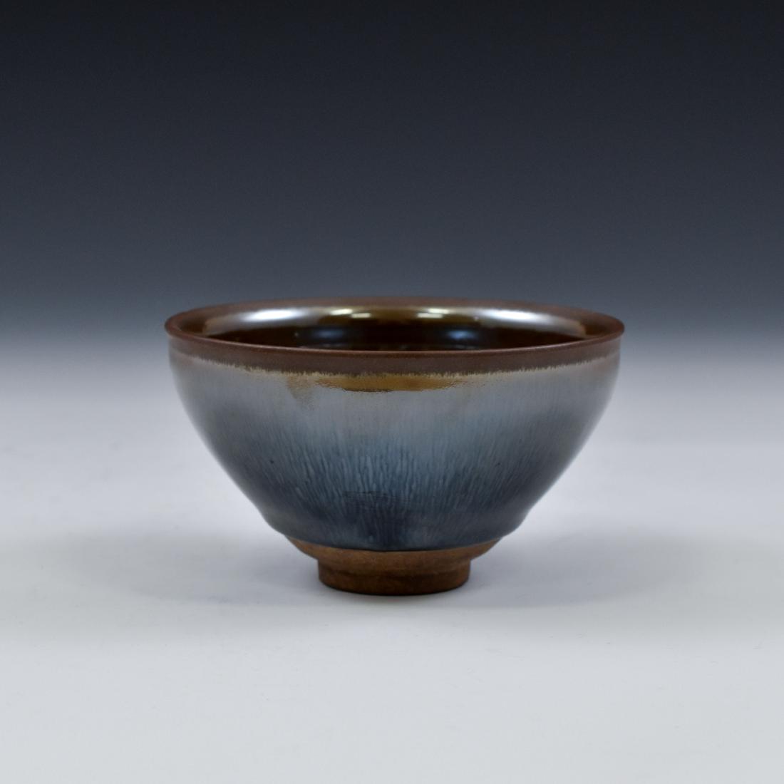 CHINESE JIAN WARE 'HARE FUR' TEA BOWL (1 of 12)
