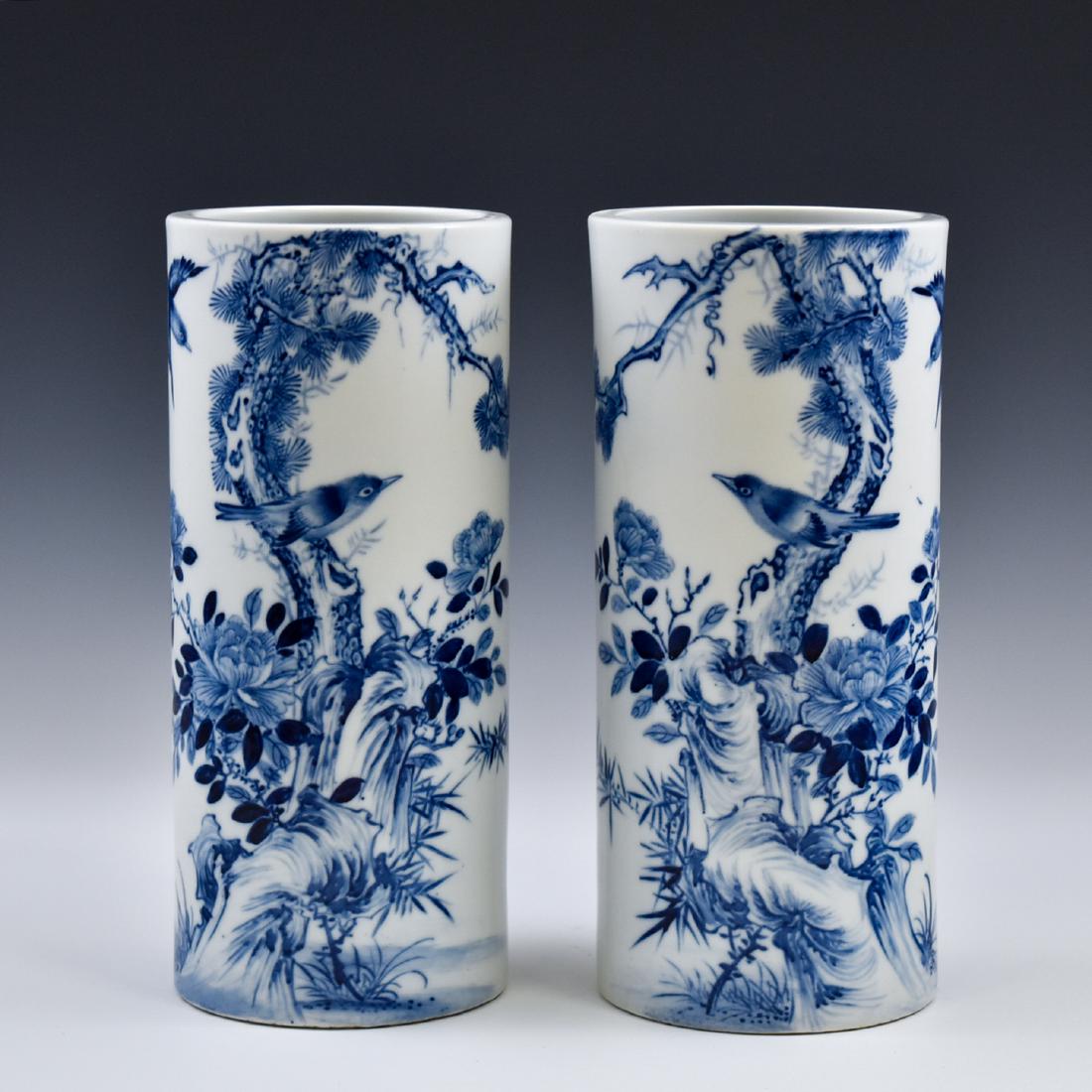 PAIR OF 19TH CENTURY CHINESE YI TONG HAT STANDS (1 of 10)