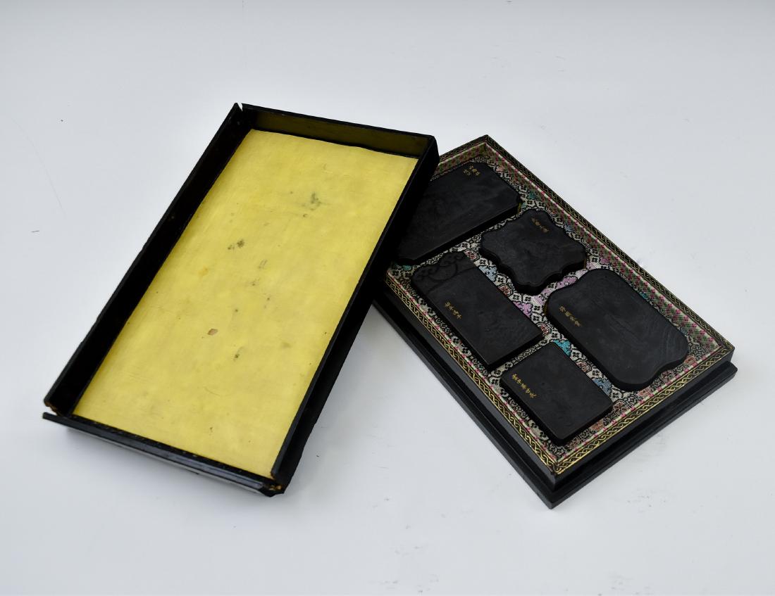 19TH C. CHINESE INK STONES IN BOX (1 of 14)