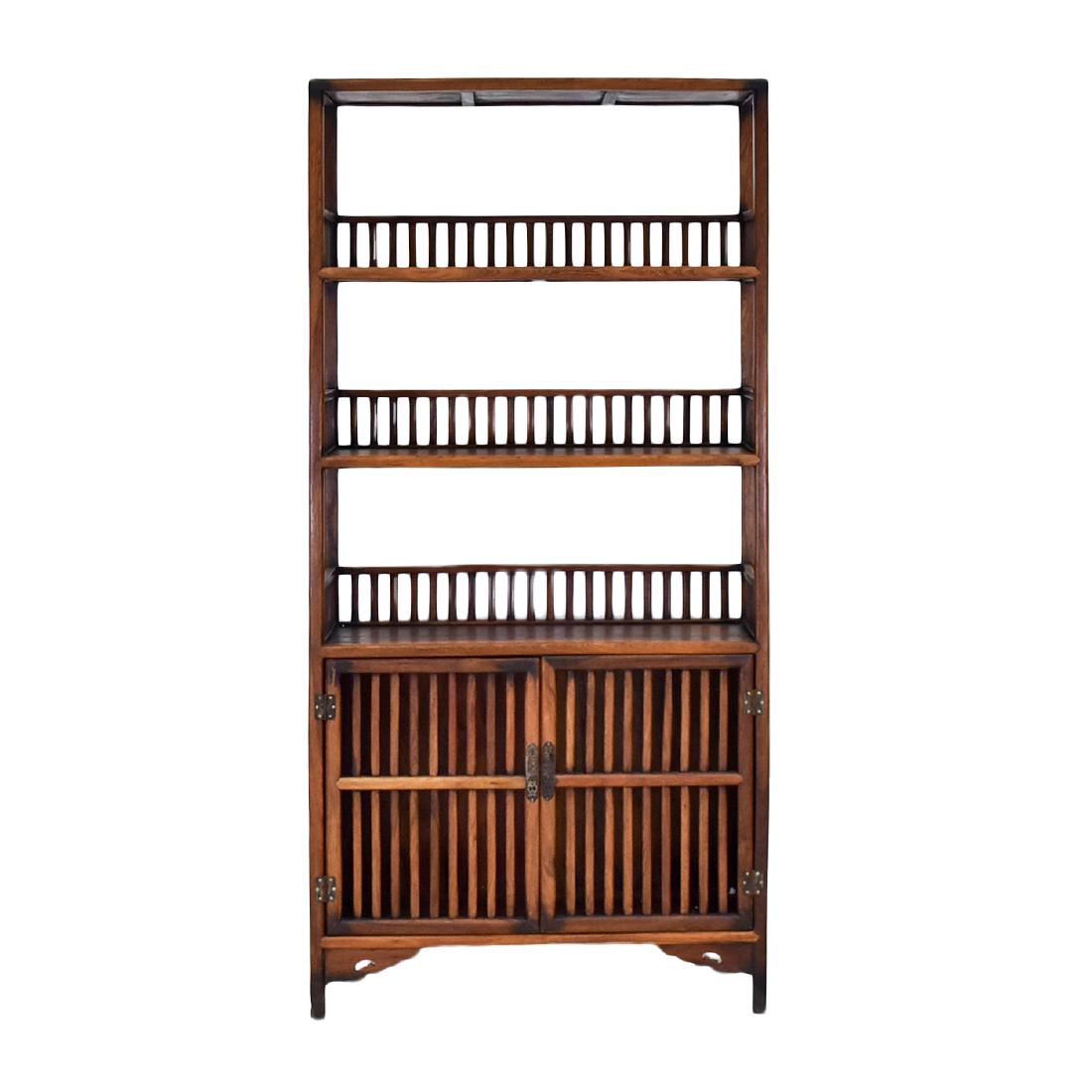 19TH C CHINESE HUANGHUALI BOOK CASE (1 of 13)