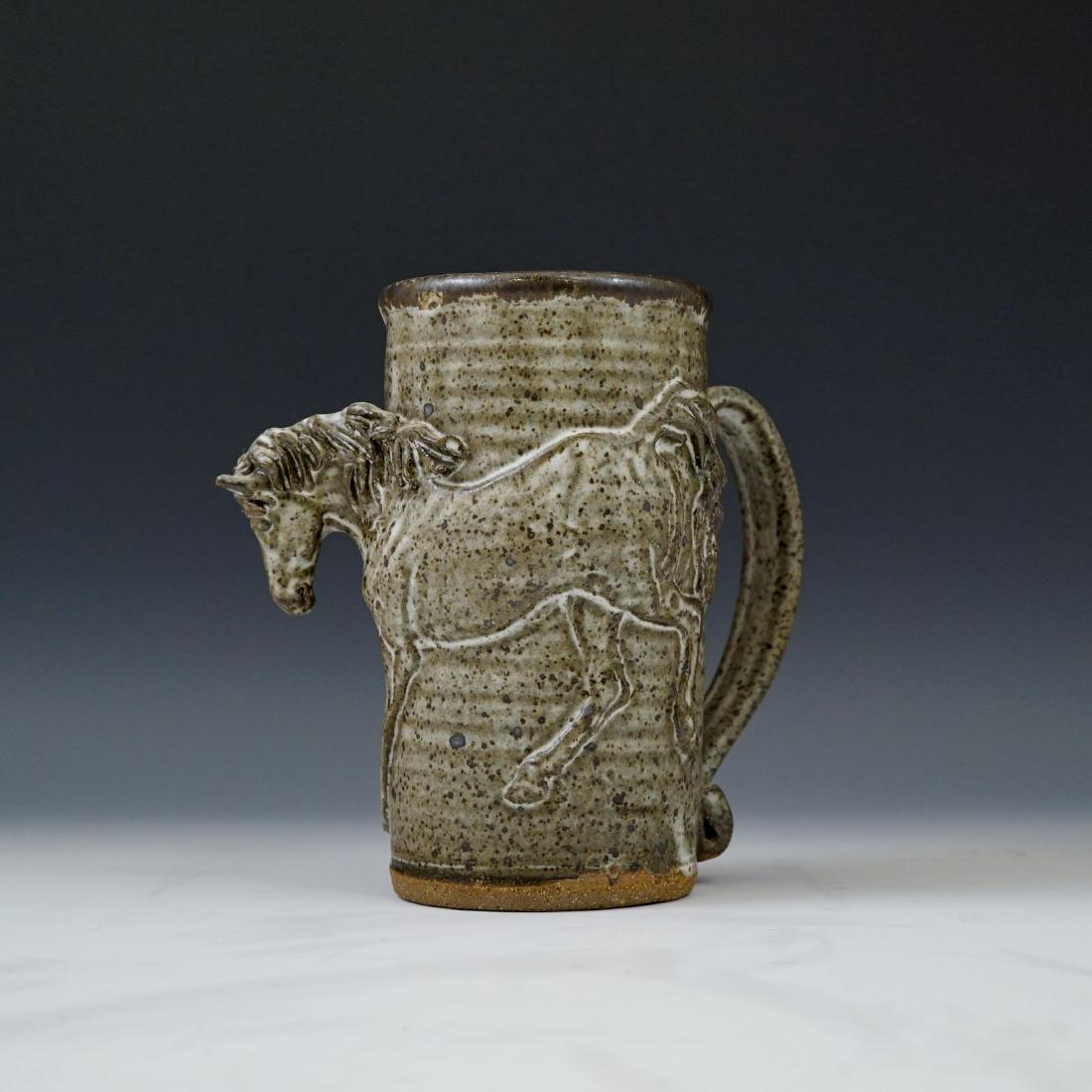 AMY ROMANIC, HORSE POTTERY MUG,  1982 (1 of 10)