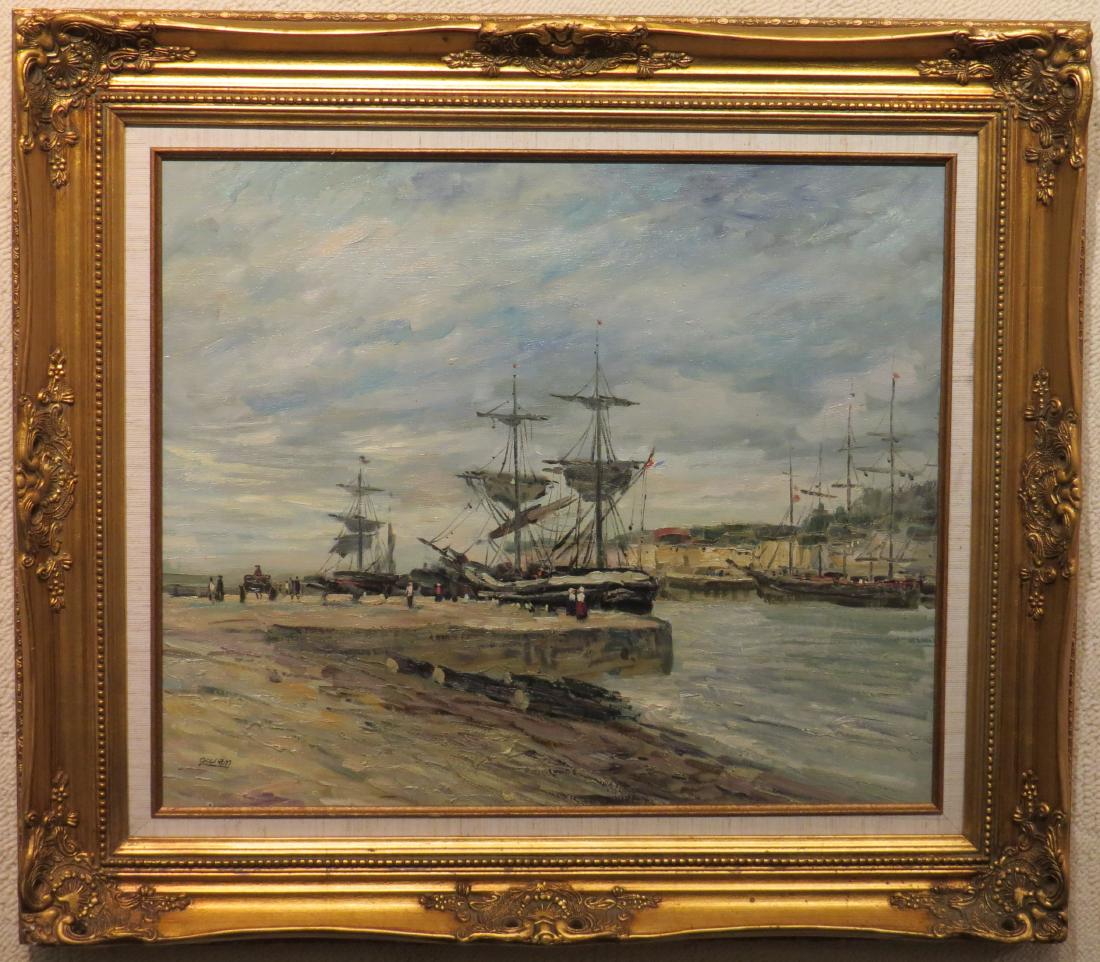 SHIPS IN RIVER HARBOR BY OWEN (1 of 3)