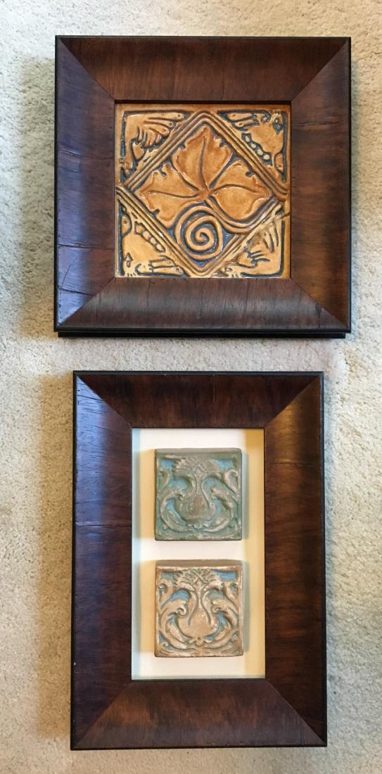 VINTAGE CERAMIC BATCHELDER TILES FRAMED (1 of 7)