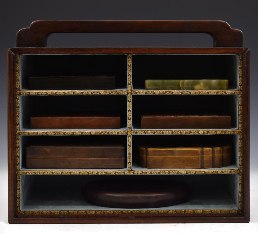 SET OF 7 PCS DUAN INK STONE IN CARYING BOX (1 of 16)