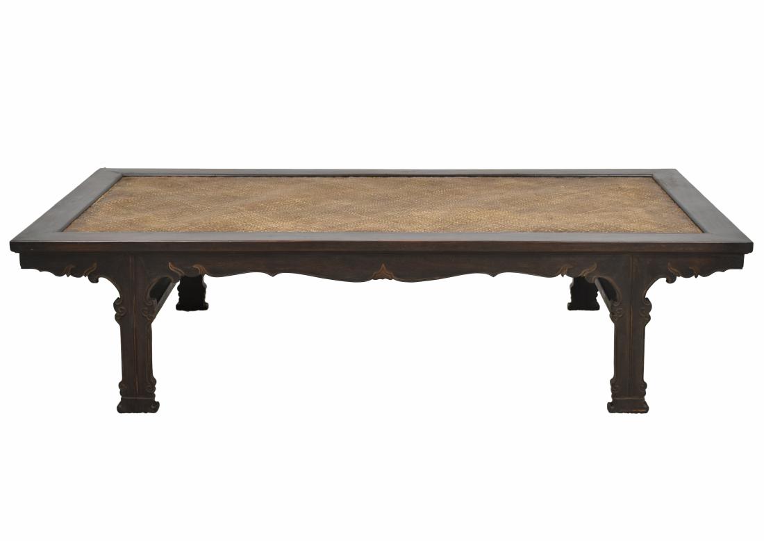 19TH C CHINESE ZITAN WICKER DAY BED (1 of 10)