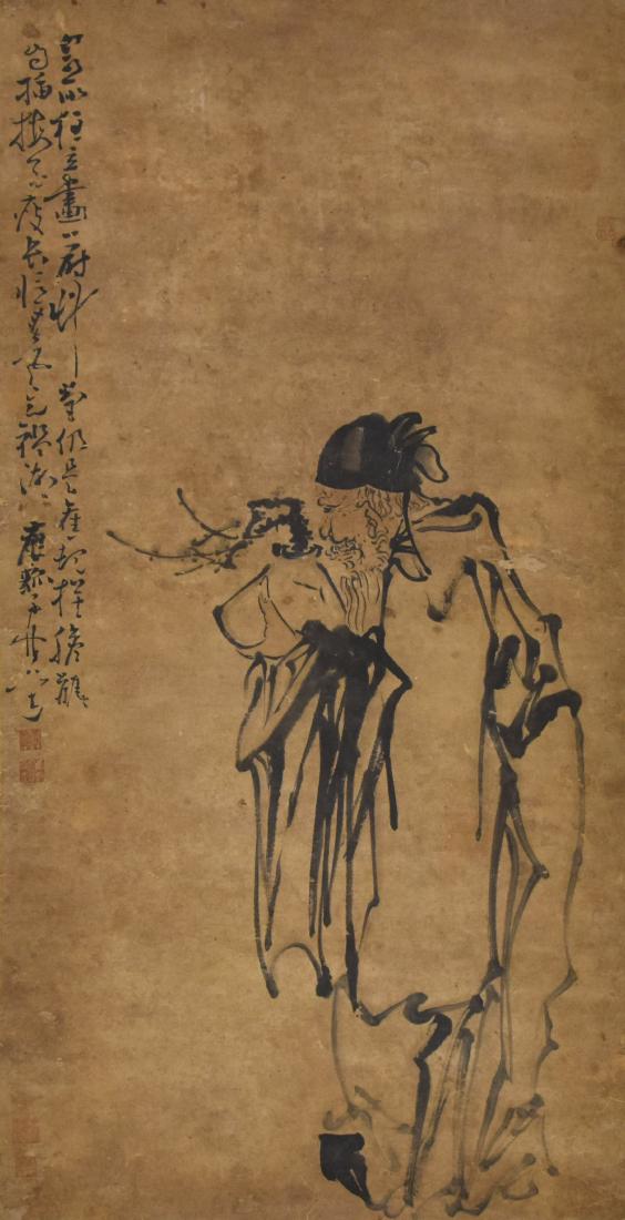 CHINESE SCROLL PAINTING OF TRADITIONAL SCHOLAR (1 of 9)