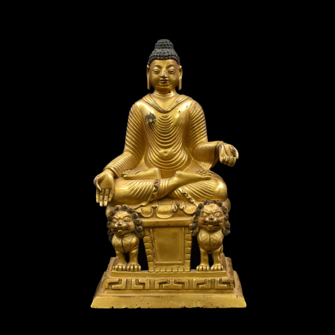 QING GILT BRONZE BODHISATTVAS OF MAITREYA BUDDHA (1 of 10)