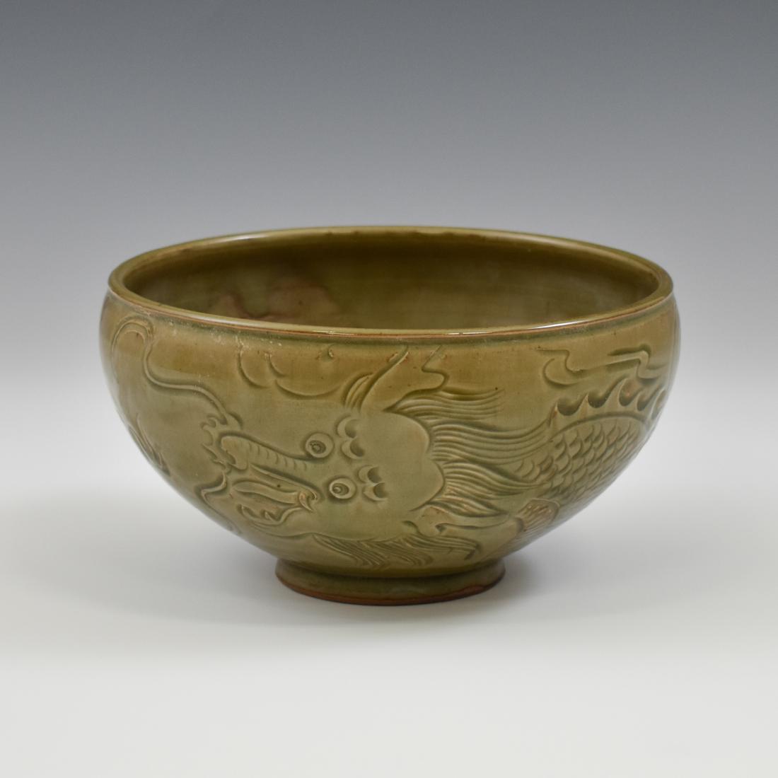 SGRAFFITO SEA DRAGON YAOZHOU WARE BOWL (1 of 12)