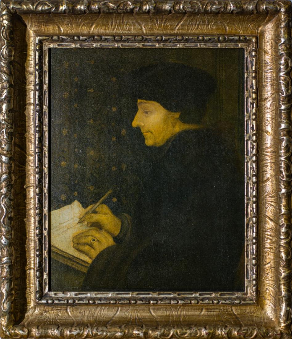 17TH C ERASMUS DE ROTTERDAM, OIL ON CANVAS (1 of 1)