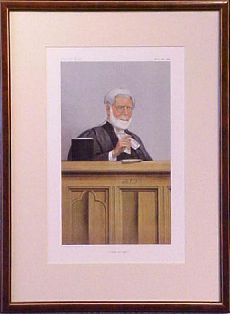 A BLUNT LORD JUSTICE, VANITY FAIR PRINT (1 of 1)