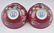 PAIR OF YONGZHENG ENAMEL RUBY RED BOWLS IN BOX - 7