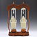 PR OF WHITE JADE HANGING VASES - 4