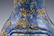 LAPIS LAZULI DOUBLE GOURD VASE & STONES INLAID ON STAND - 10