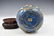 LAPIS LAZULI DOUBLE GOURD VASE & STONES INLAID ON STAND - 2