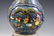 LAPIS LAZULI DOUBLE GOURD VASE & STONES INLAID ON STAND - 7