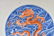 PAIR OF YONGZHENG BLUE AND RED DRAGON PLATES - 3