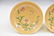 PAIR YONGZHENG BEIGE YELLOW BUTTERFLY PLATES - 2