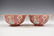 PAIR QIANLONG BAJIXIANG MOTIF RED BOWLS - 15