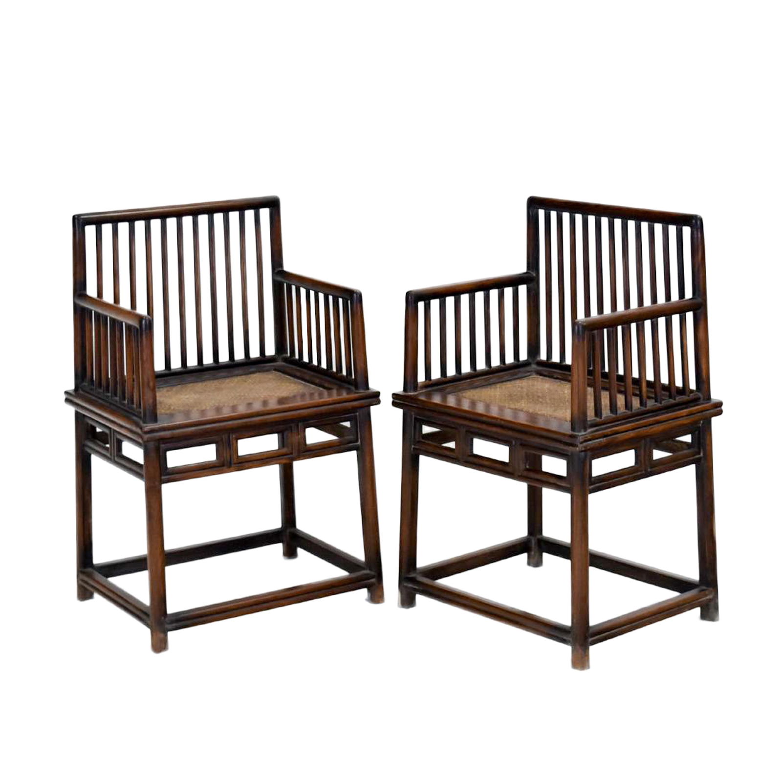 18/19TH C. PAIR OF HUANGHUALI ROSE ARMCHAIRS, MEIGUI YI (1 of 10)