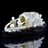 CARVED CHINESE JADE MODEL OF FIGURES ON BOAT
