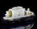 CARVED CHINESE JADE MODEL OF FIGURES ON BOAT - 4
