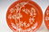 PAIR YONGZHENG BAMBOO MOTIF RUBY RED PLATES - 2