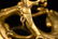 ANTIQUE GILT BRONZE DRAGON BRUSH REST - 10