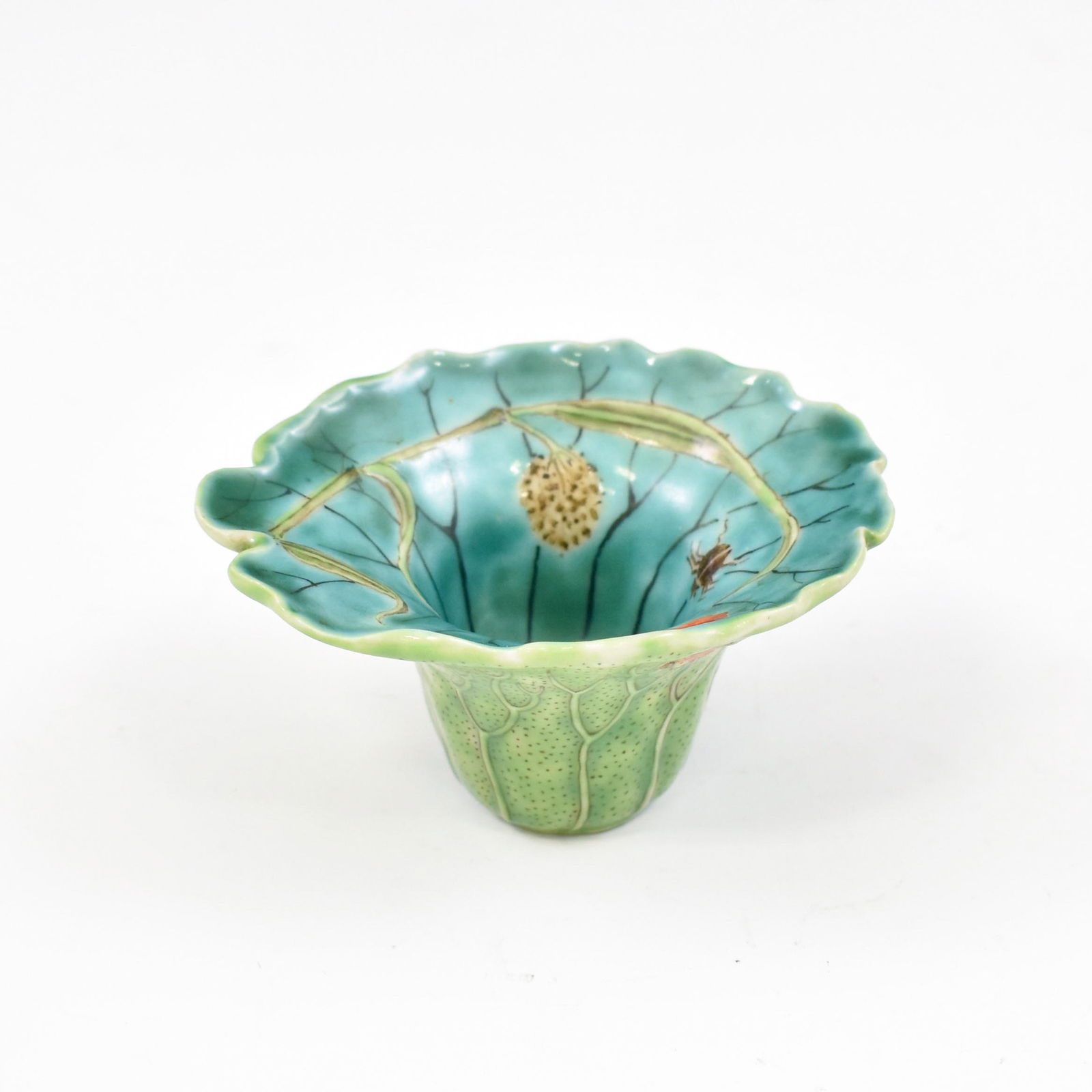 QIANLONG LOTUS LEAF SHAPED LIBATION CUP (1 of 10)
