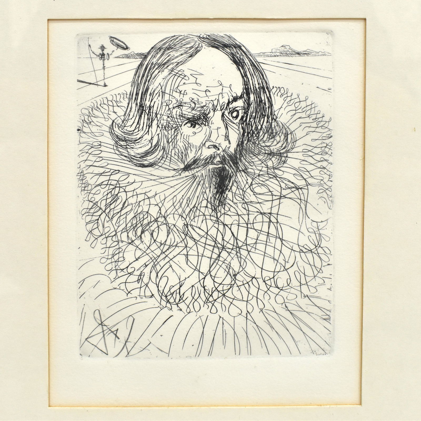 SALVADOR DALI, FRAMED ORIGINAL ETCHING ON PAPER (1 of 2)