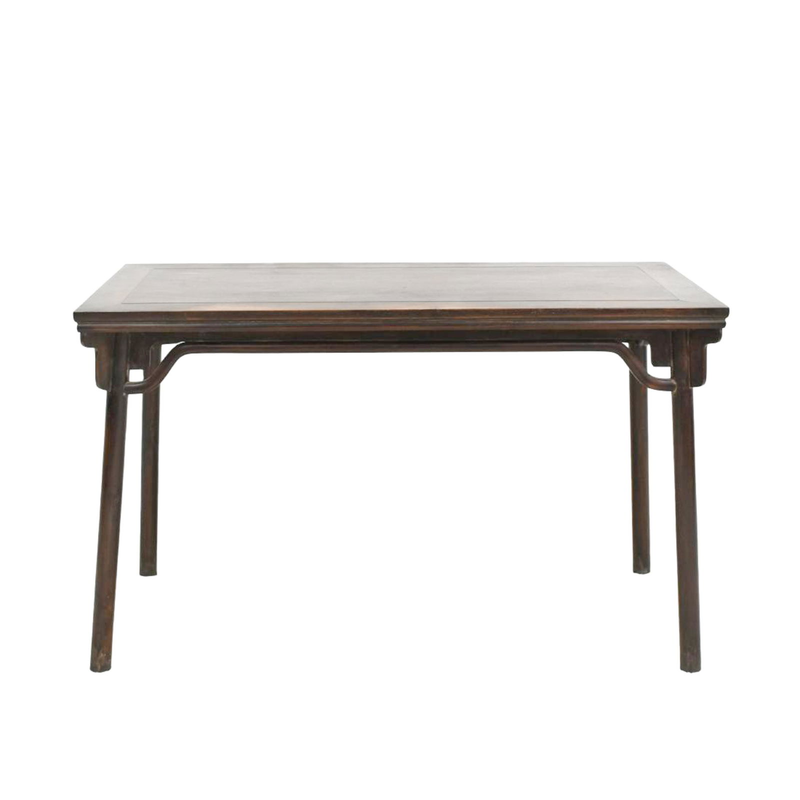 18TH C CHINESE ZITAN WAISTED PAINTING TABLE: 18th C. Chinese Zitan altar table. Stunning Zitan Waisted Painting table. The rectangular top with a framed center slab of Zitan. The carved band runs the perimeter of the table just below the top whi