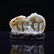 EIGHT IMMORTALS DOUBLE GOURD CARVED JADE ON STAND