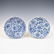 PAIR KANGXI BLUE & WHITE PLATES