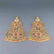 PR GILT BRONZE INLAID DOUBLE GOURD WALL HANGING PLAQUES