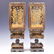 PAIR QIANLONG ZITAN & CLOISONNE LAMPS - 3