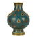 QING GILT BRONZE CLOISONNE ENAMEL VASE