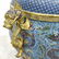 LARGE GILT BRONZE CLOISONNE LIDDED CENSER - 6