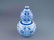 QIANLONG BLUE & WHITE WRAPPED FLORAL DOUBLE GOURD VASE - 10