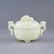 CARVED JADE DOUBLE DRAGON LIDDED CENSER - 6