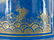 KANGXI GILT OVER BLUE MONOCHROME BRUSH POT - 5