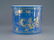 KANGXI GILT OVER BLUE MONOCHROME BRUSH POT - 9