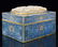 JADE INLAID GILT BRONZE CLOISONNE BOX - 7