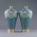 PAIR GILT BRONZE CLOISSONNE MEIPING VASES